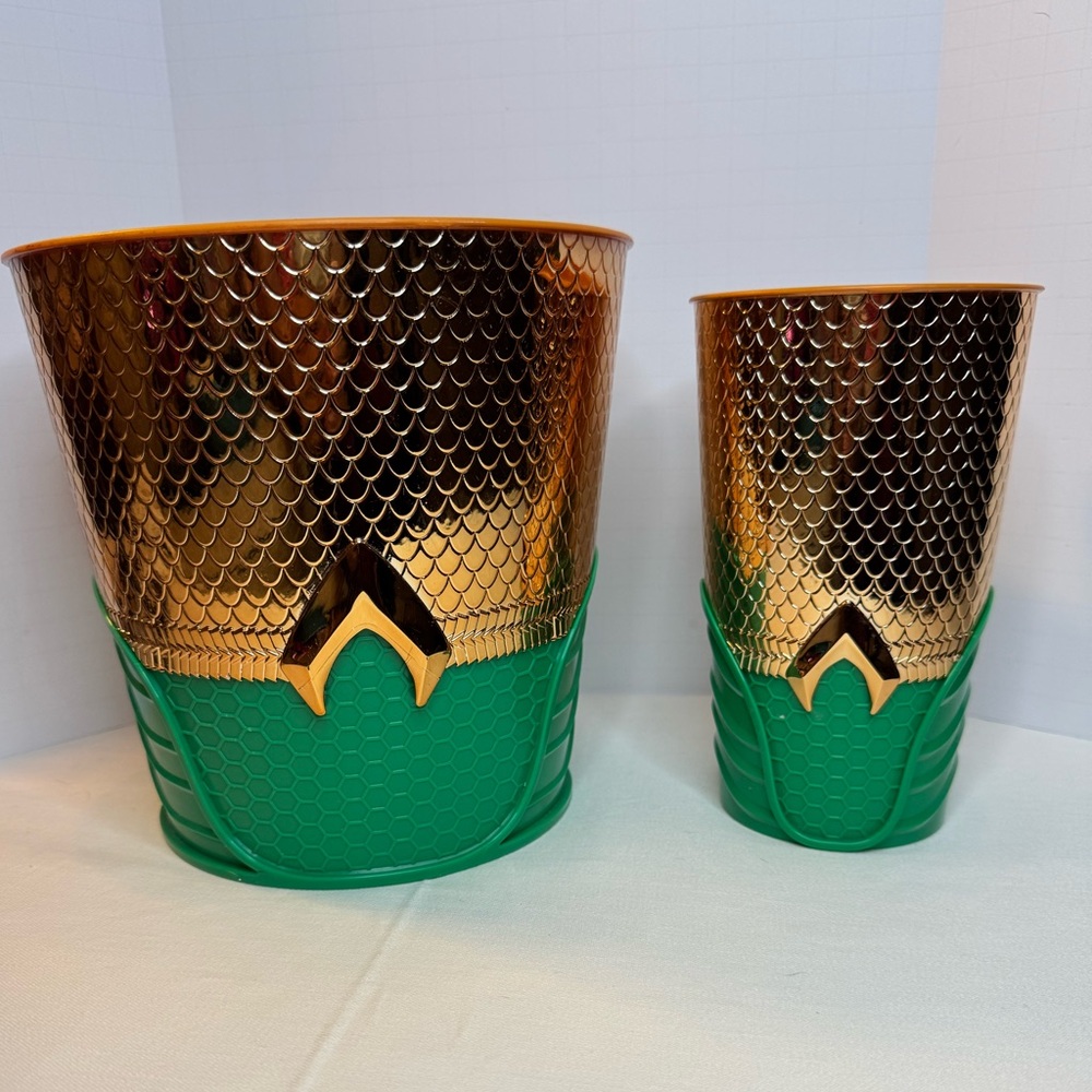 AMC Exclusive Aquaman Lost Kingdom Popcorn Bucket  And Tumbler Cup Set
